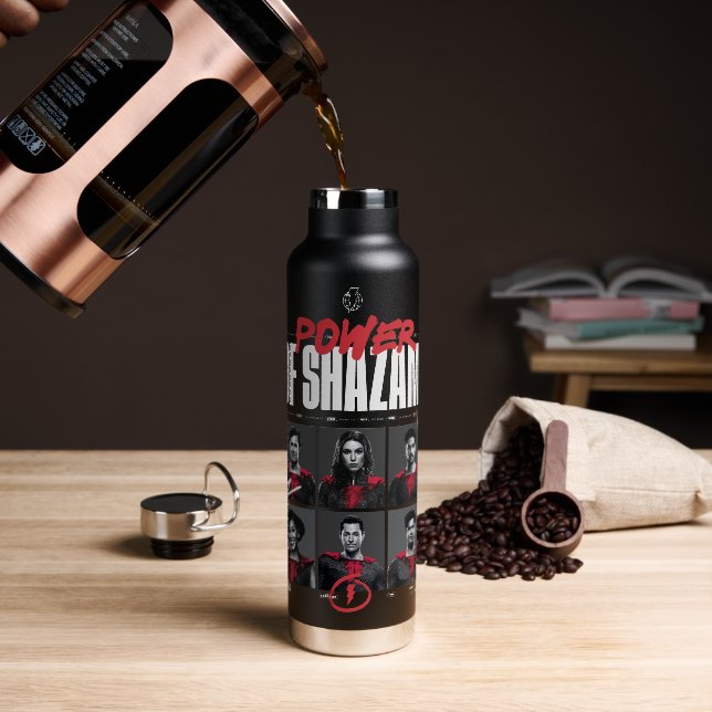 SCHAZAM! Götterwut | Power der SHAZAM Group Trinkflasche (Kaffee)