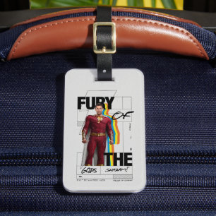 SCHAZAM! Götterwut   Retro Album Style Art Gepäckanhänger