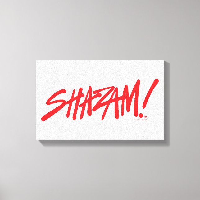 SCHAZAM! Götterwut | Rote Markierungen Leinwanddruck (Vorderseite)