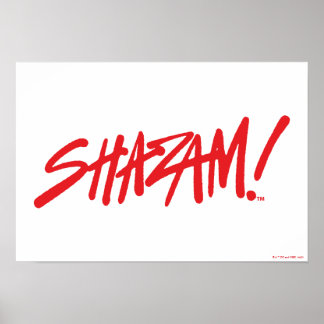 SCHAZAM! Götterwut | Rote Markierungen Poster