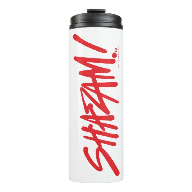 SCHAZAM! Götterwut | Rote Markierungen Thermosbecher (Vorderseite)