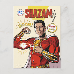 SCHAZAM! Götterwut   SCHAZAMily Comic Cover Postkarte