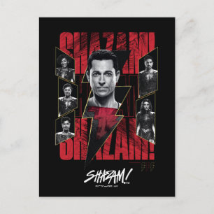 SCHAZAM! Götterwut   SHAZAMily Group Postkarte