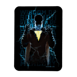 SCHAZAM!   Shazam & Abilities BlitzTypografie Magnet