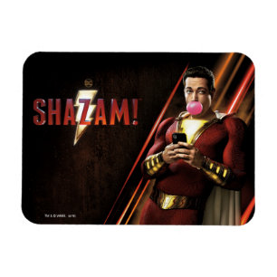 SCHAZAM!   Shazam Blasble Bubble Gum Magnet