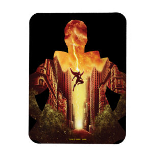 SCHAZAM!   Shazam Sunset Silhouette Magnet