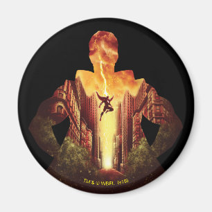 SCHAZAM!   Shazam Sunset Silhouette Magnet