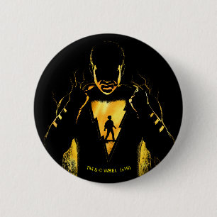 SCHAZAM!   Shazam und Billy Lightning Silhouette Button