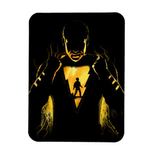 SCHAZAM!   Shazam und Billy Lightning Silhouette Magnet