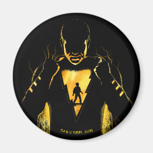 SCHAZAM!   Shazam und Billy Lightning Silhouette Magnet