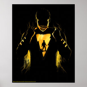 SCHAZAM!   Shazam und Billy Lightning Silhouette Poster