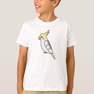 Schecken-Cartoon-Nymphensittich-Papagei-Vogel T-Shirt