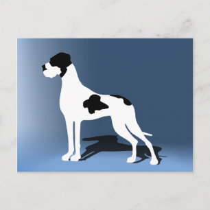 Schecken-Dogge Postkarte