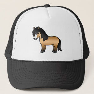 Scheckfuchs Shetlandpony Süße Cartoon-Illustration Truckerkappe