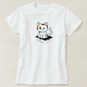 Scheckkatze liebenswerte Bedrohung T-Shirt