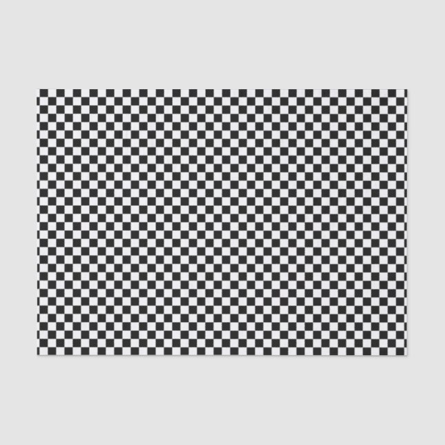 Scheckpapier aus schwarzem Weiß Seidenpapier (Vorderseite)