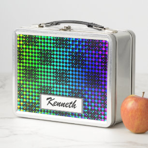Scheckte Drehung von Kenneth Yoncich Metall Lunch Box