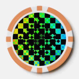 Scheckte Drehung von Kenneth Yoncich Pokerchips