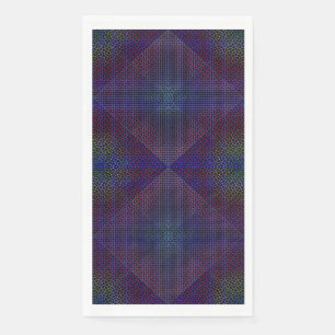 Scheckte Netzmuster 01 Schwarze BG Serviette