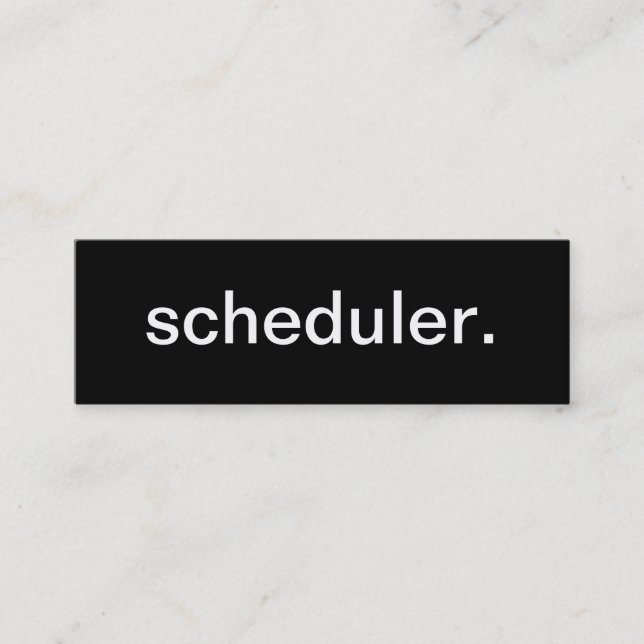 Scheduler-Visitenkarte Mini Visitenkarte (Vorderseite)