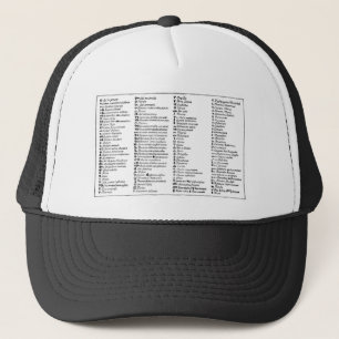 Scheeles Alchemical Symbole Truckerkappe