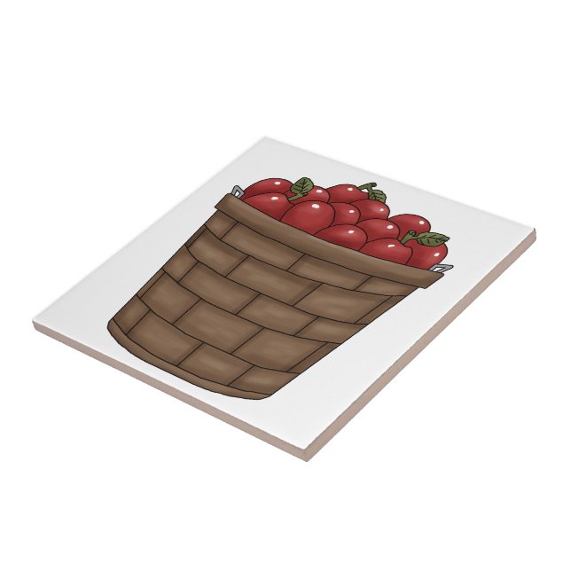 Scheffel der Apfel-Fliese Fliese (Seite)