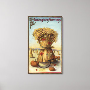 Scheffel des Heus und der Sense Leinwanddruck