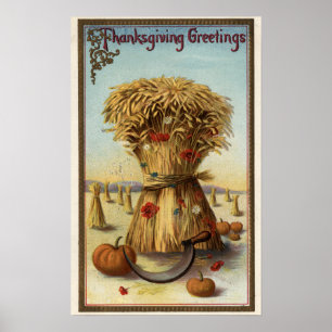 Scheffel des Heus und der Sense Poster