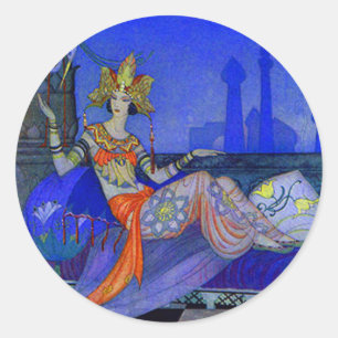 Scheherazade Runder Aufkleber