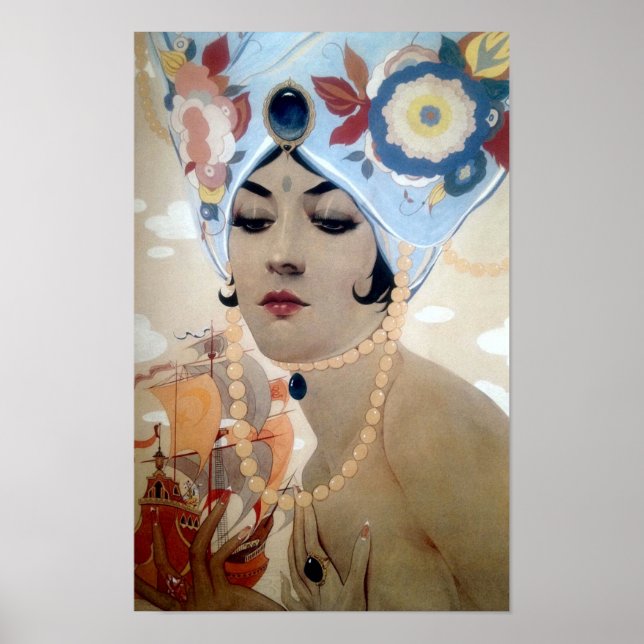 Scheherazade von Alberto Vargas (1921) Poster (Vorne)