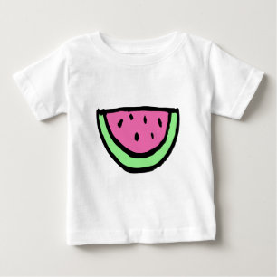 Scheibe der Wassermelone Baby T-shirt