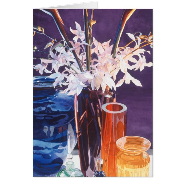 "Scheibe des Paradieses" Kunst-Glas-Aquarell (Vorne)
