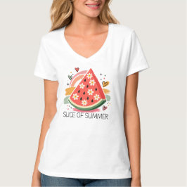 Scheibe des Sommers, Wassermelonen-Scheiben-Grafik T-Shirt