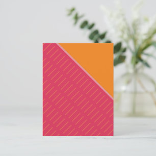 Scheibe Orange 2 Abstrakte Gestaltung Postkarte