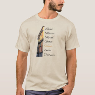 Scheibe Polenta Turin - Authentische Wochentage T-Shirt