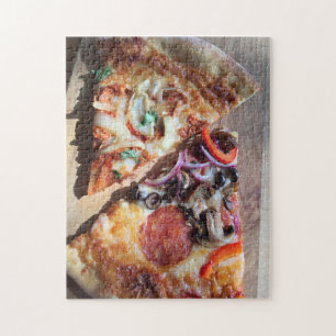 Scheiben der Pizza Puzzle