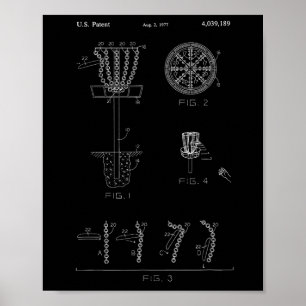 Scheiben-Golf-Korbbziel-Patentdesign - Frolf Poster