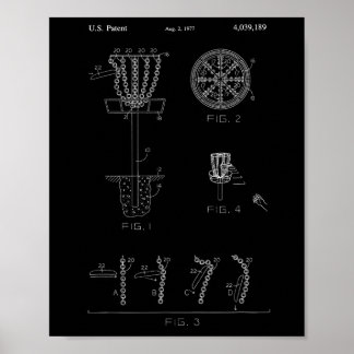Scheiben-Golf-Korbbziel-Patentdesign - Frolf Poster