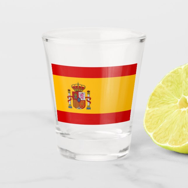 Scheiben Spanien Schnapsglas (Vorderseite)