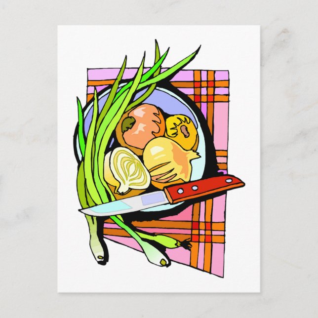 Scheiben und Kartoffeln Postkarte (Vorderseite)