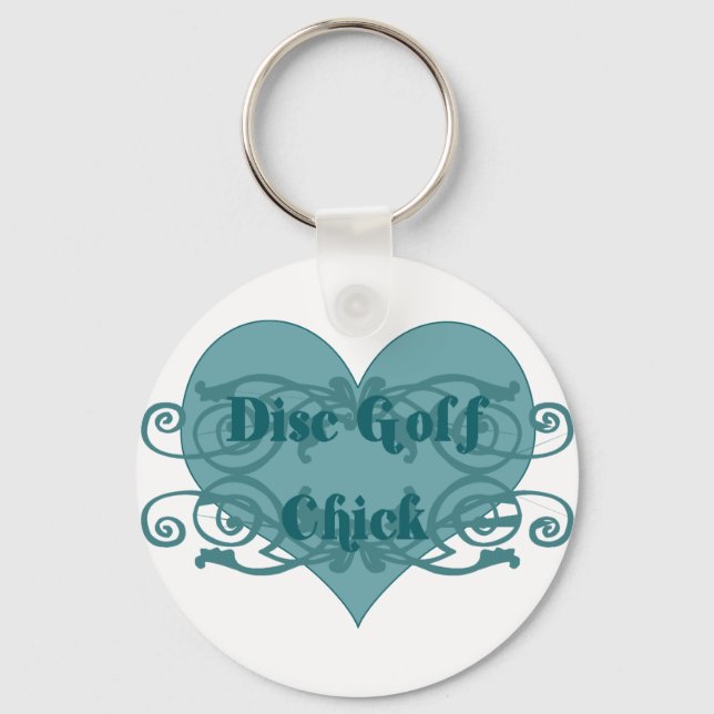 Scheibengolfchick Schlüsselanhänger (Vorderseite)