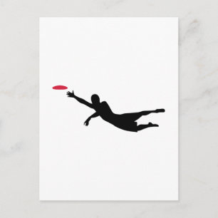 Scheibengolffrisbee Postkarte