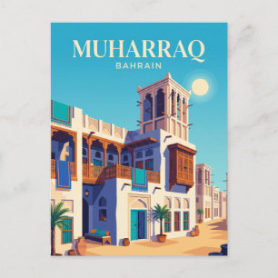 Scheich Isa bin Ali Haus Bahrain Postkarte