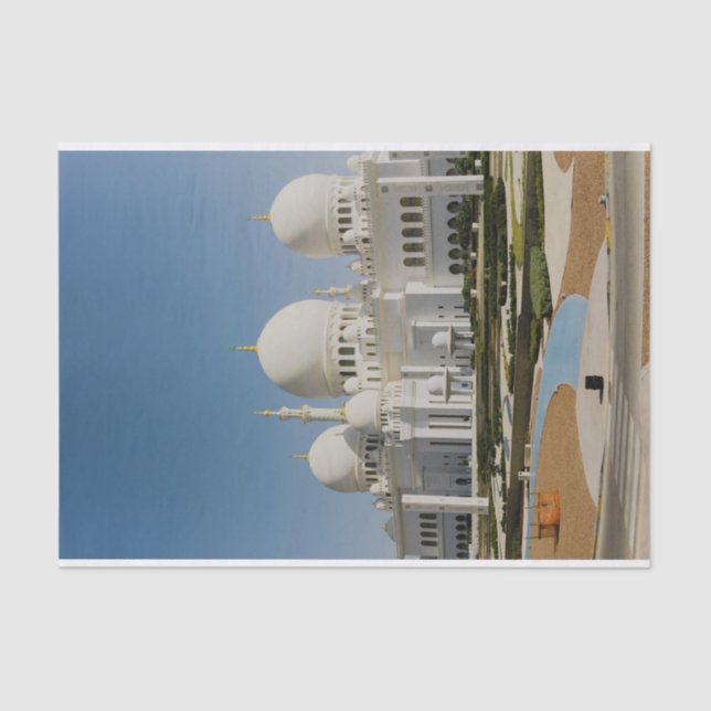 Scheich Zayed Grand Mosque, Abu Dhabi Seidenpapier (Vorderseite)