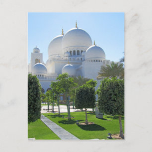 Scheich Zayed Grand Mosque wölbt sich 1 Postkarte