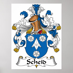 Scheid Familienwappen Poster