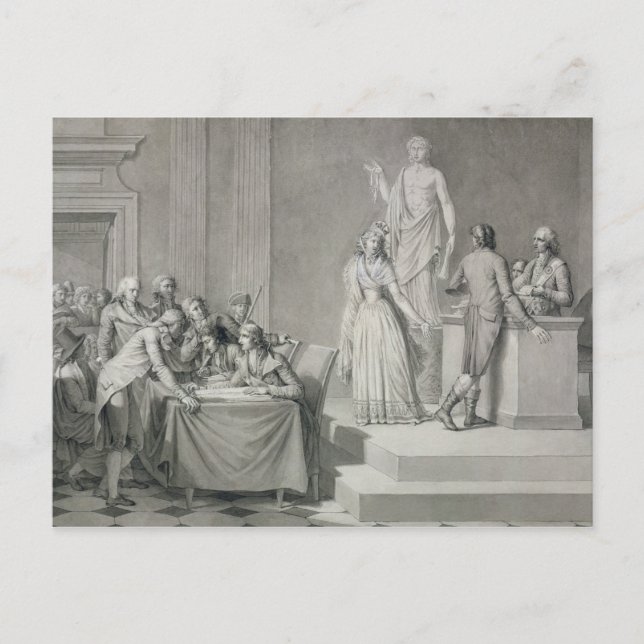 Scheidung der Republikaner Postkarte (Vorderseite)