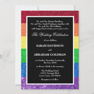 Scheidung Eltern Regenbogen Hochzeitseinladungen Einladung