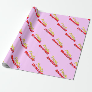 Scheidung Geschenkpapier
