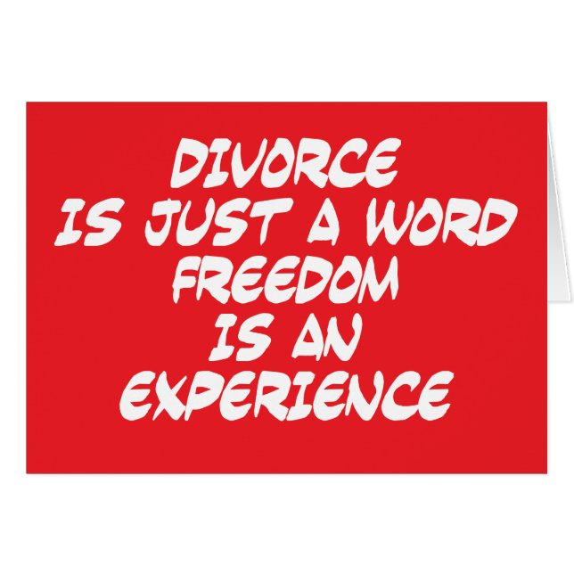 Scheidung ist gerade ein Wort (Vorderseite (Horizontal))